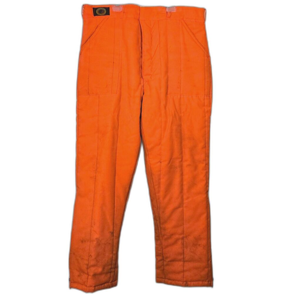 Vtg Red Head Blaze Orange Insulated Hunting Pants XL